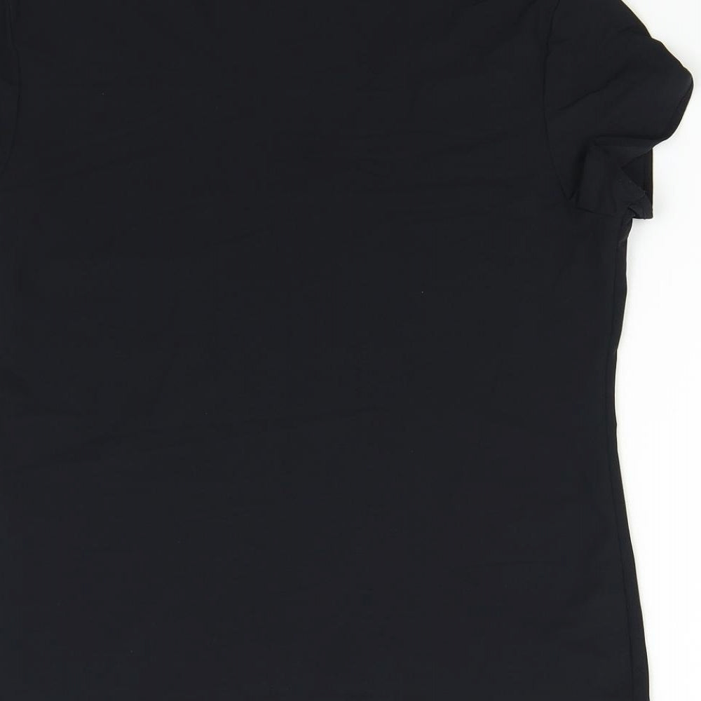 M&S Womens Black   Basic T-Shirt Size 16