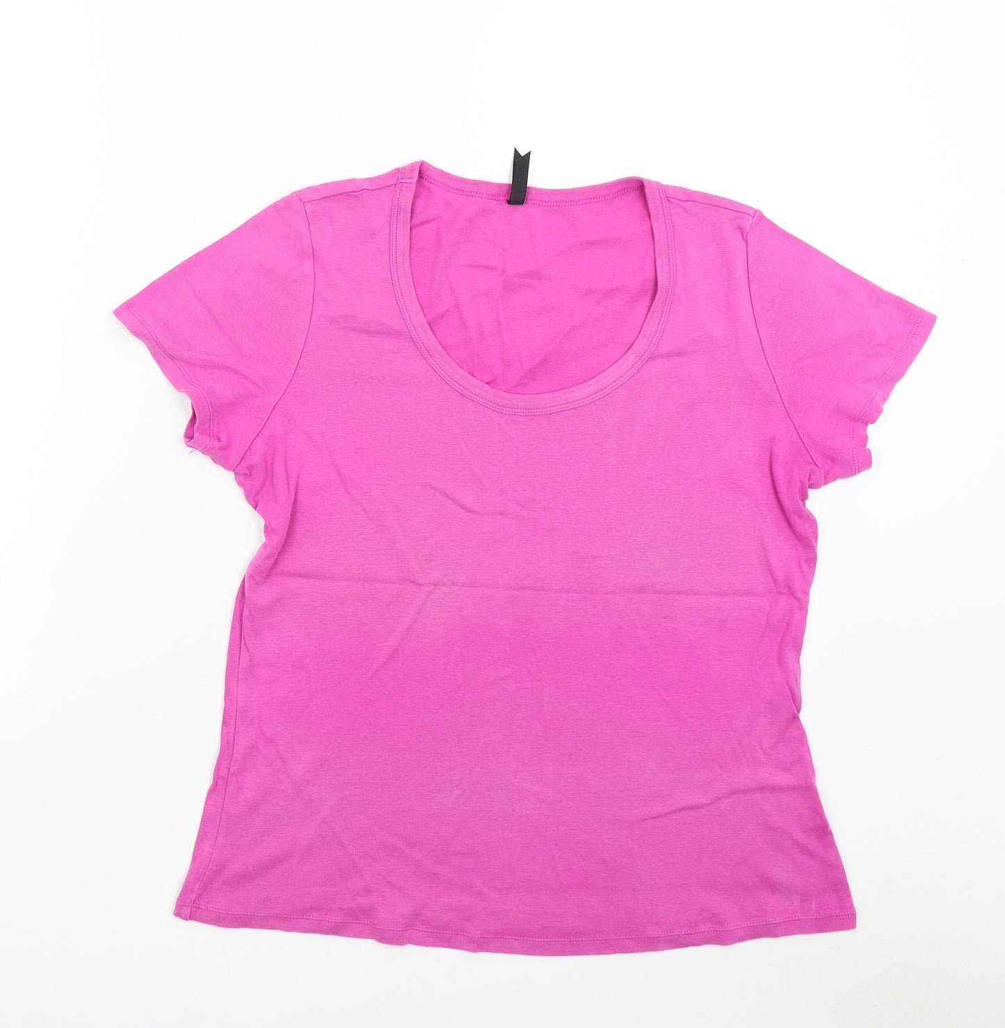 M&S Womens Pink   Basic T-Shirt Size 18