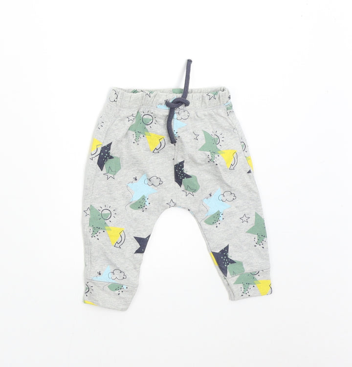 Mini Club Baby Grey Sweatpants Trousers Size 0-3 Months - Stars