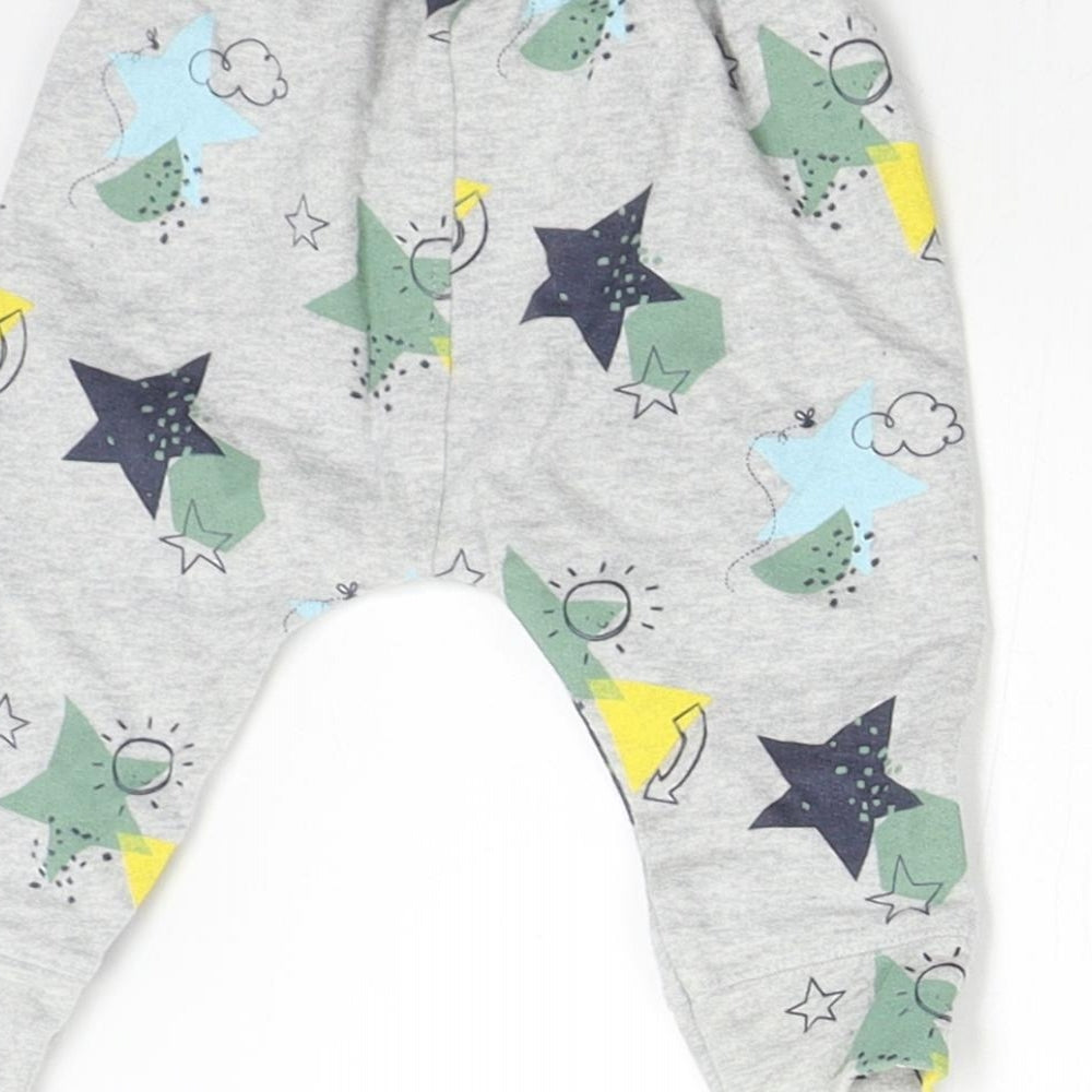Mini Club Baby Grey   Sweatpants Trousers Size 0-3 Months  - Stars
