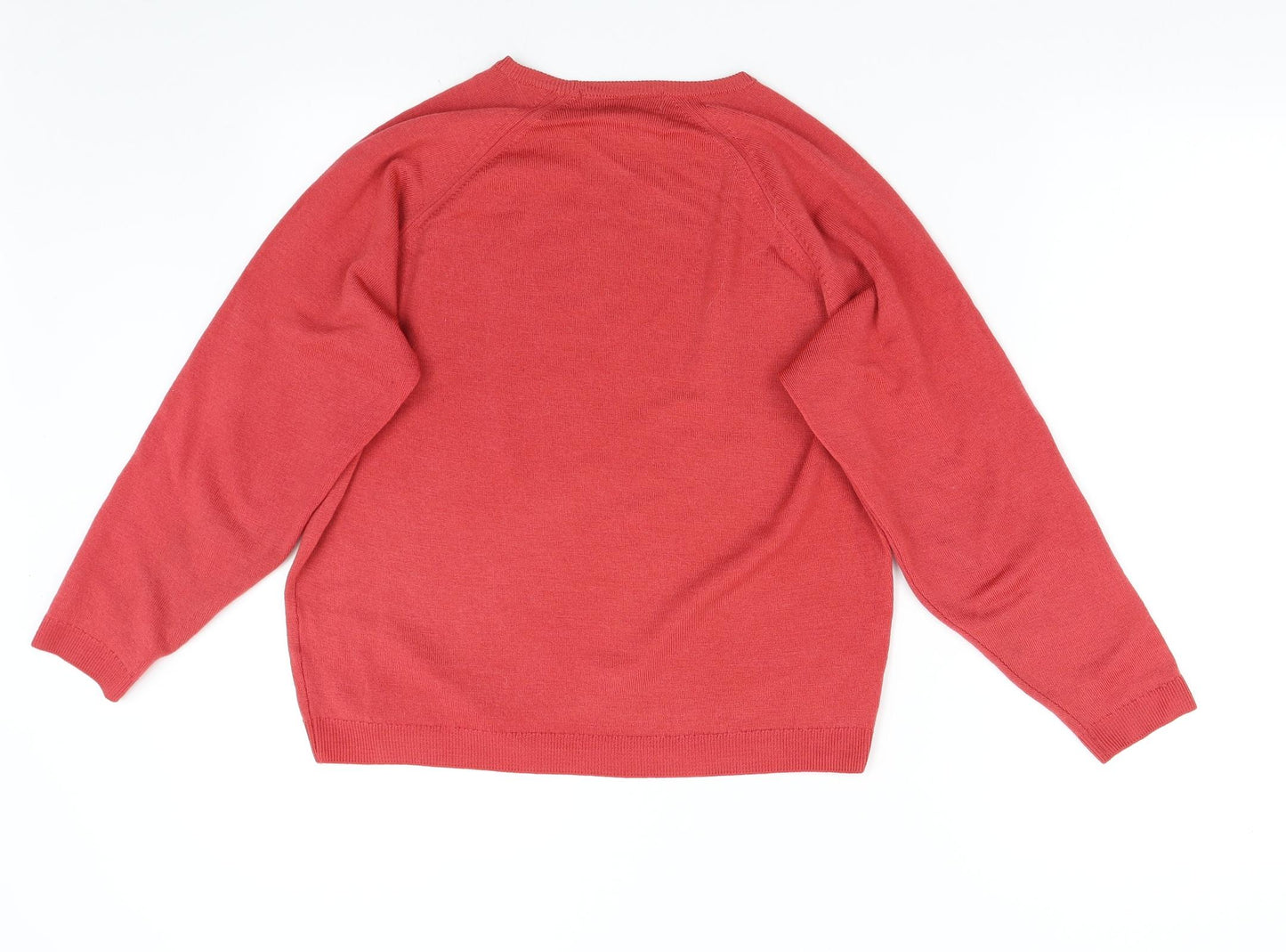 Holmewood Womens Pink  Knit Pullover Jumper Size M