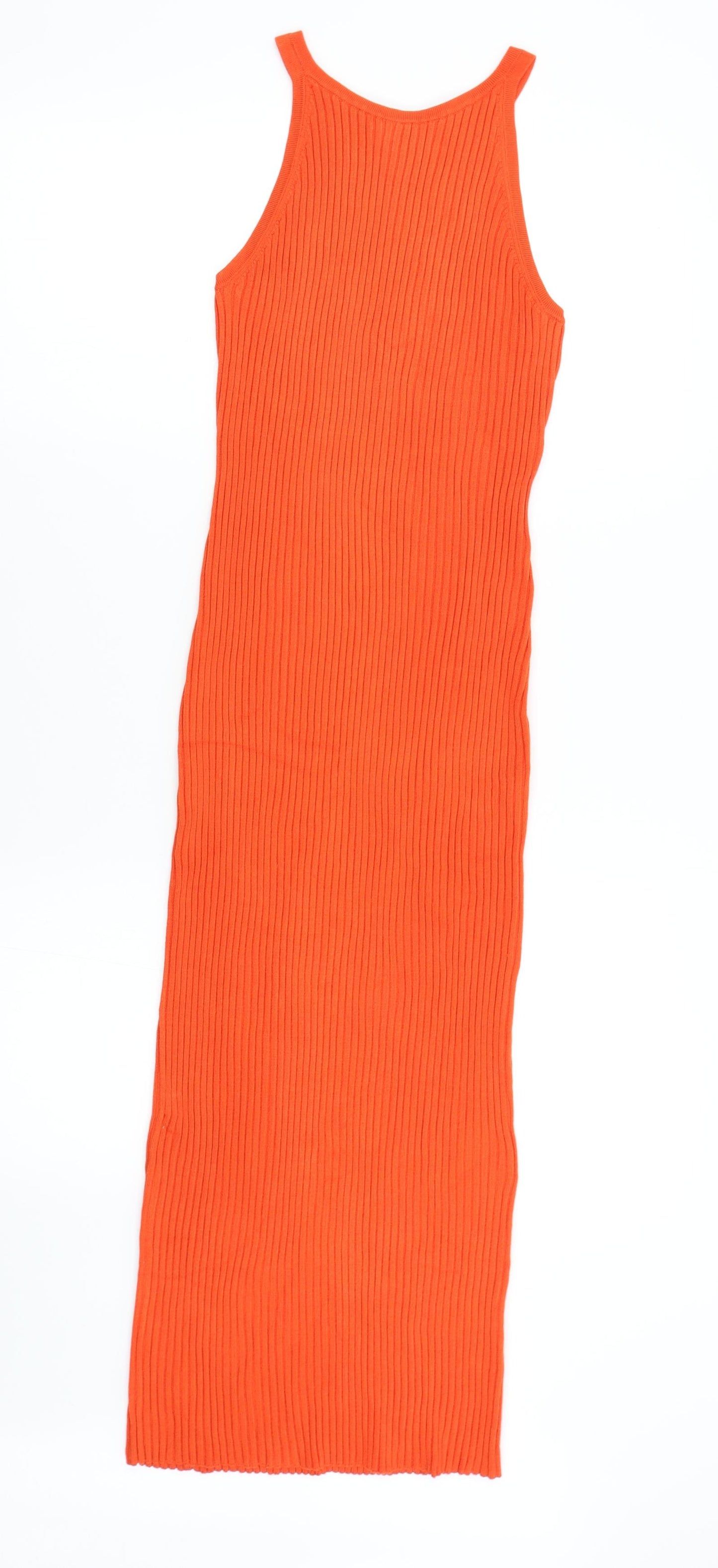 H&M Womens Orange  Knit Maxi  Size M