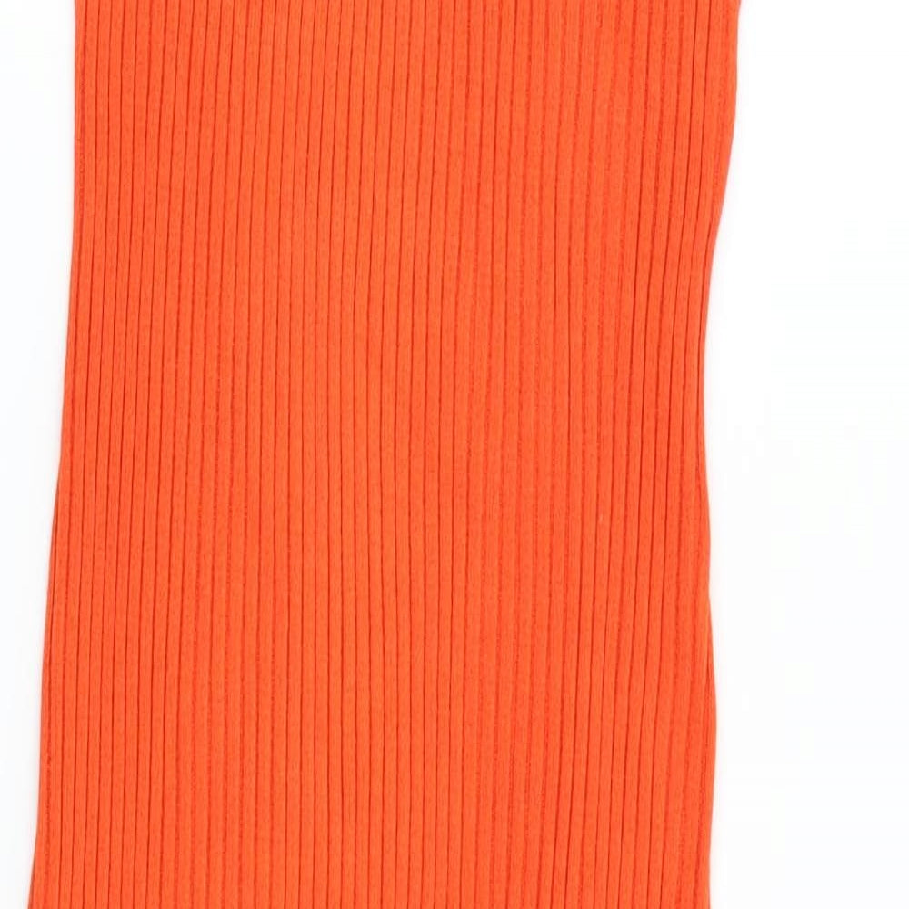 H&M Womens Orange  Knit Maxi  Size M
