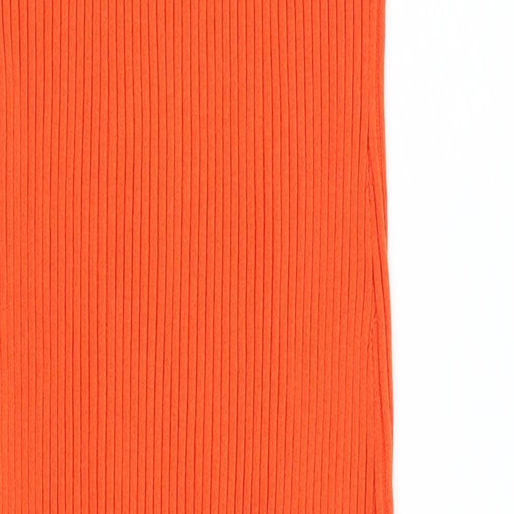 H&M Womens Orange  Knit Maxi  Size M