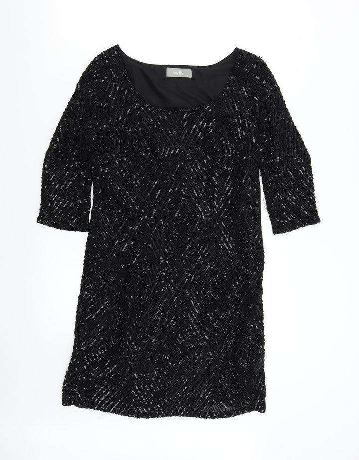 Wallis Womens Black   Shift  Size 8