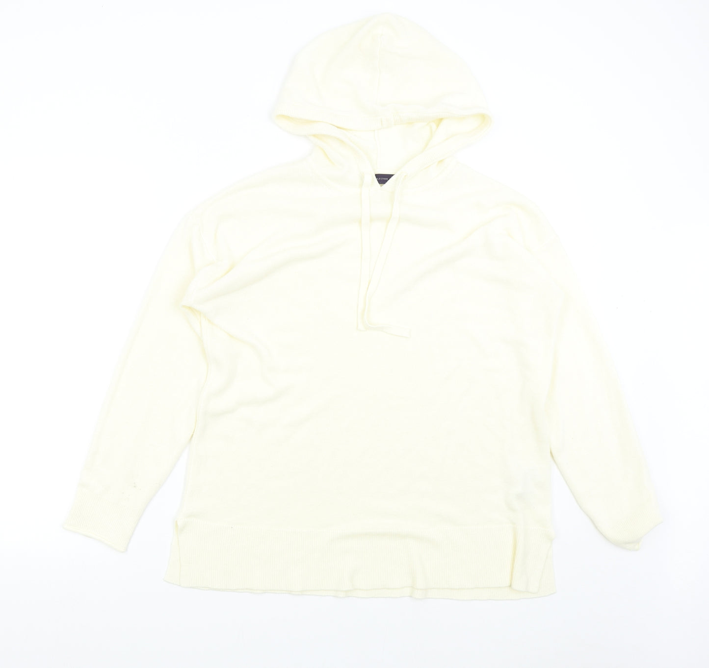 M&S Womens Ivory  Knit Pullover Jumper Size M