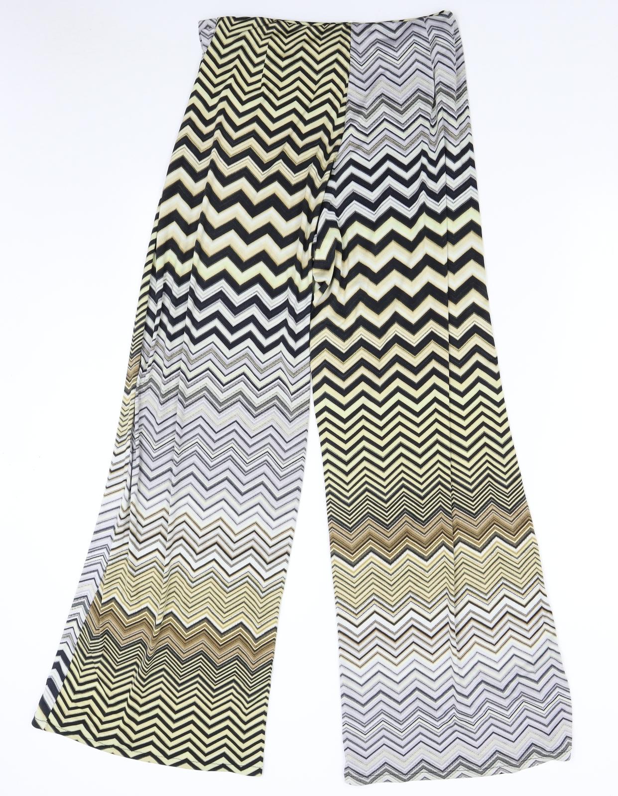 My Story Paris Womens Multicoloured Striped  Trousers  Size M L32 in