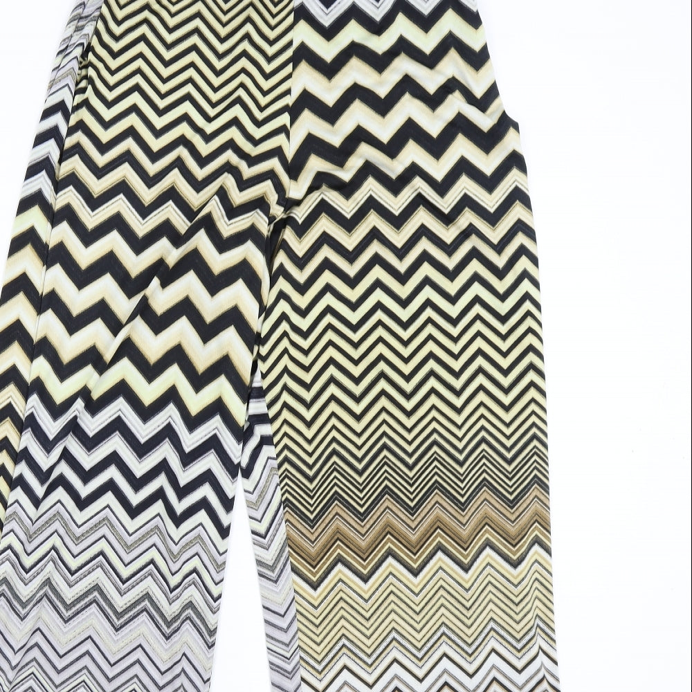 My Story Paris Womens Multicoloured Striped  Trousers  Size M L32 in