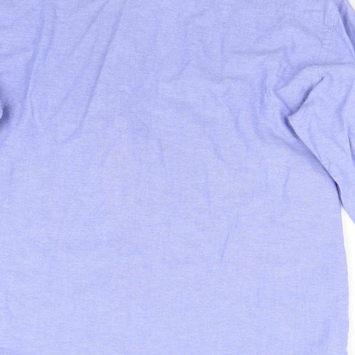 Avenue Mens Blue    Button-Up Size 15.5