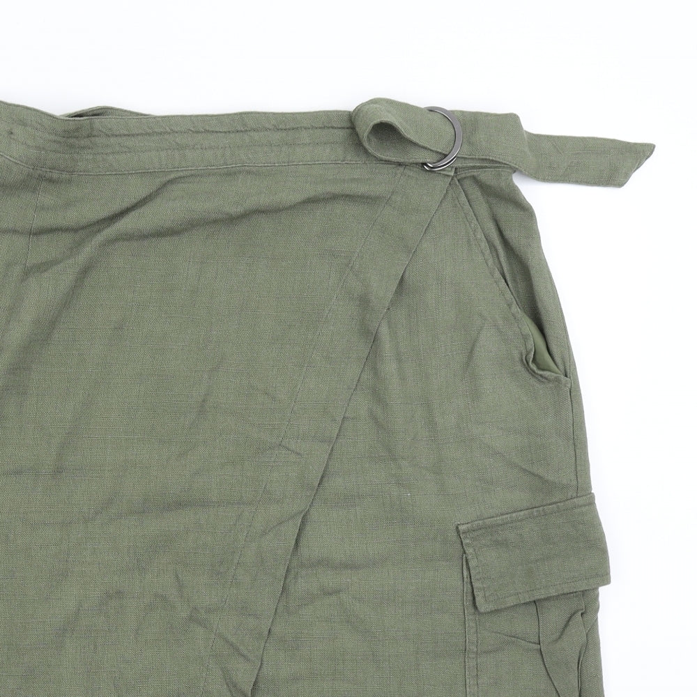 George Womens Green   Cargo Skirt Size 14