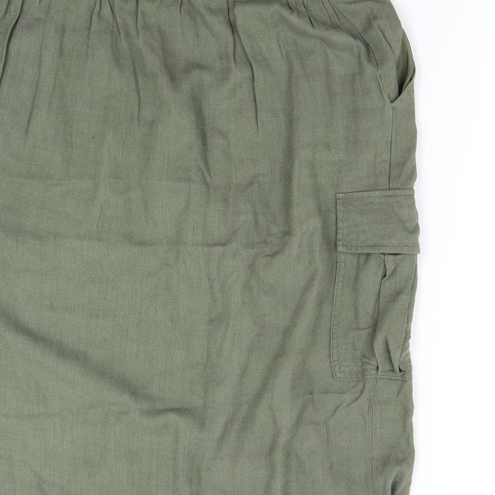 George Womens Green   Cargo Skirt Size 14