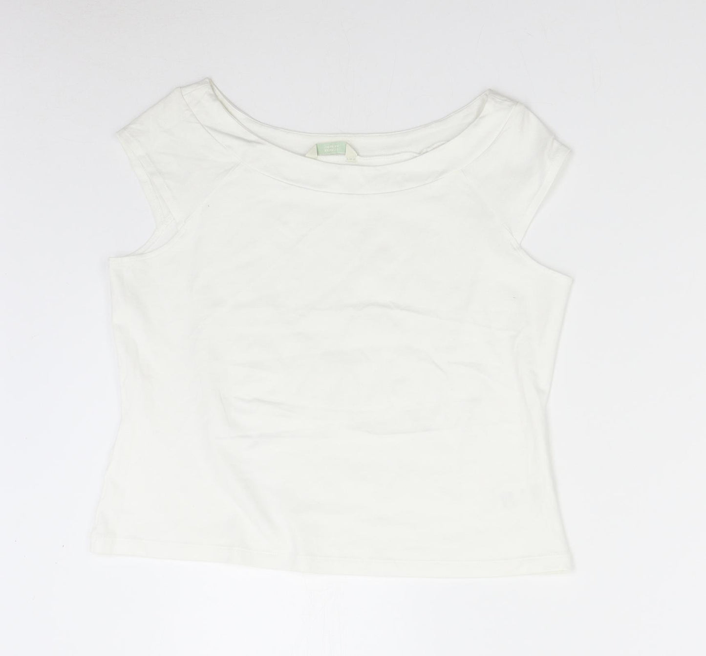M&S Womens White   Basic T-Shirt Size 18