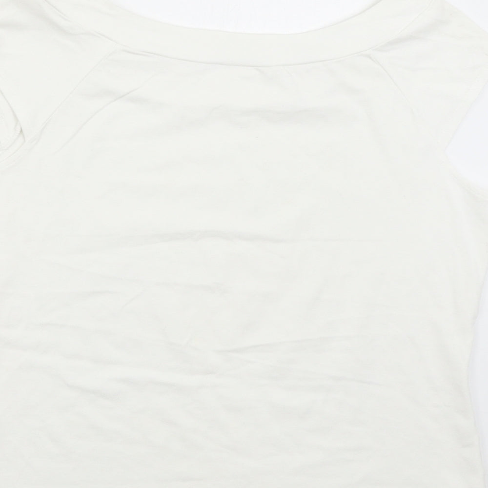 M&S Womens White   Basic T-Shirt Size 18