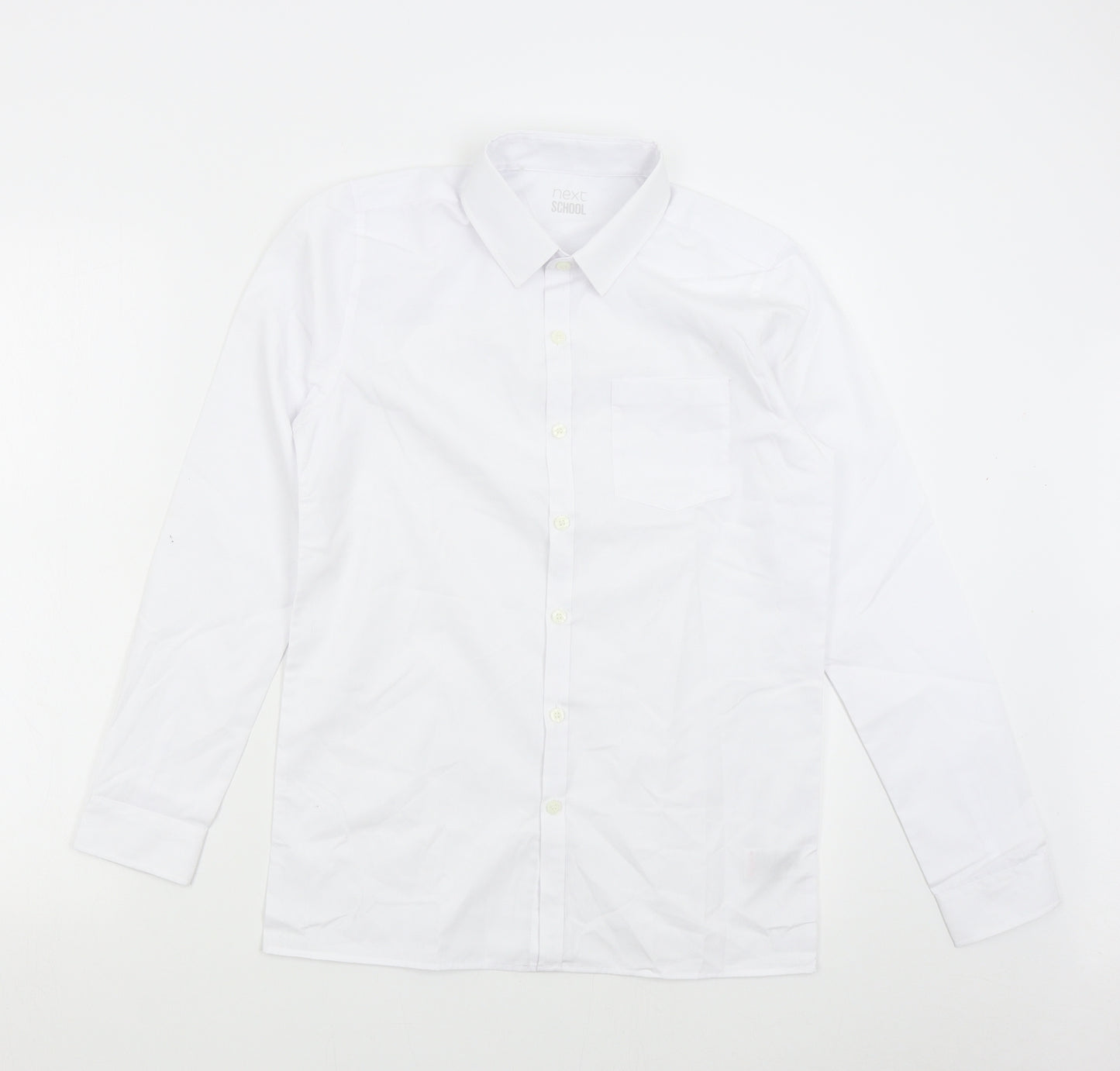 NEXT Boys White   Basic Button-Up Size 14 Years  - School