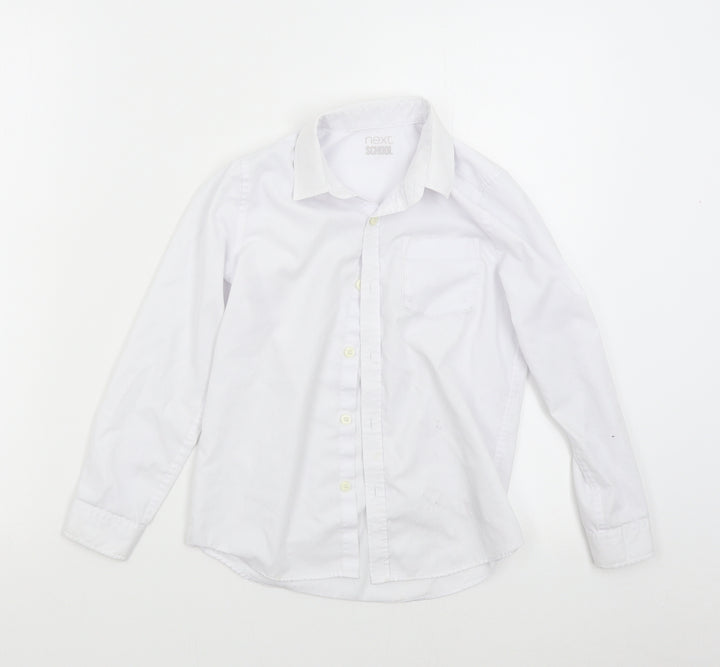 NEXT Boys White   Basic Button-Up Size 8 Years  - School