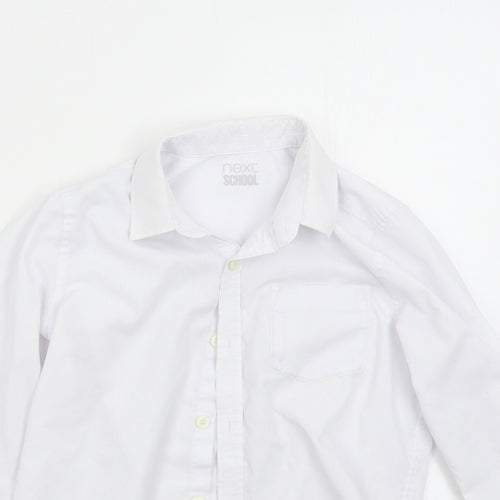 NEXT Boys White   Basic Button-Up Size 8 Years  - School