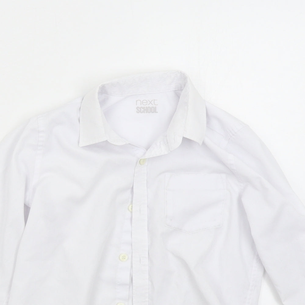 NEXT Boys White   Basic Button-Up Size 8 Years  - School