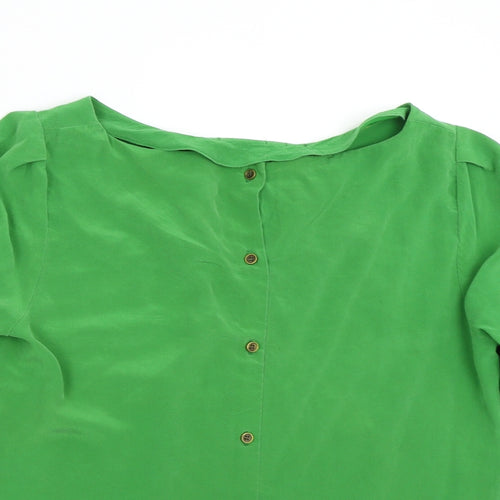Hobbs Womens Green   Basic Blouse Size 10