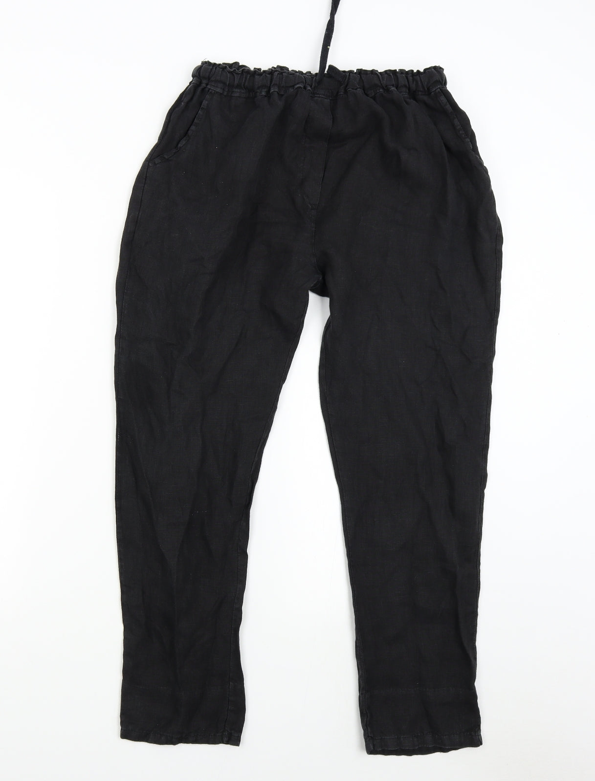 Made in Italy Womens Black   Trousers  Size 12 L29 in