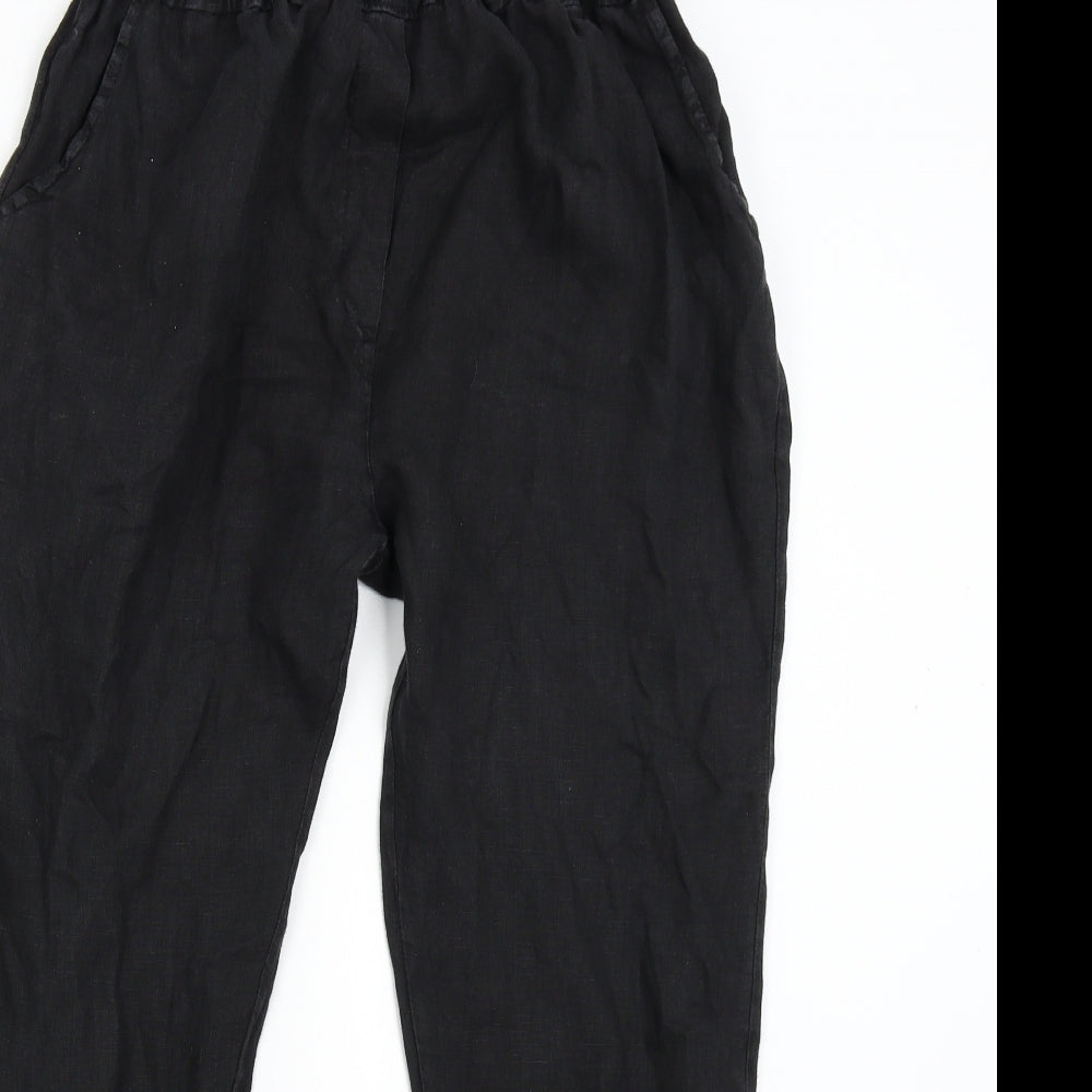 Made in Italy Womens Black   Trousers  Size 12 L29 in