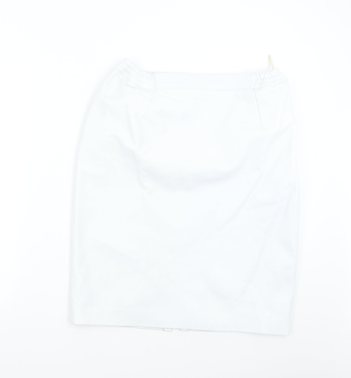 Preworn Womens Grey   Straight & Pencil Skirt Size 52 in  - Lambskin