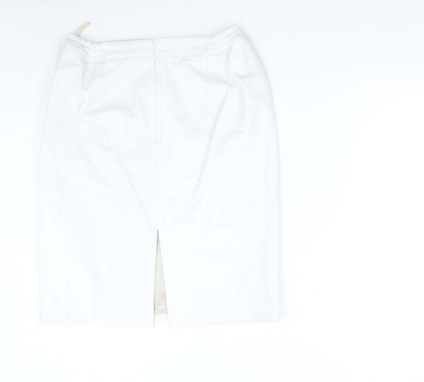 Preworn Womens Grey   Straight & Pencil Skirt Size 52 in  - Lambskin