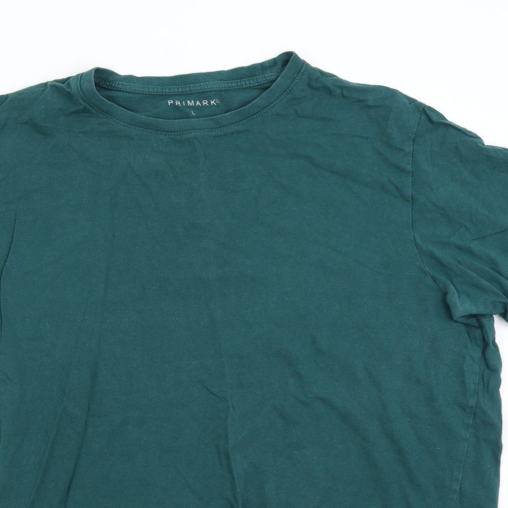 Primark Mens Green    T-Shirt Size L