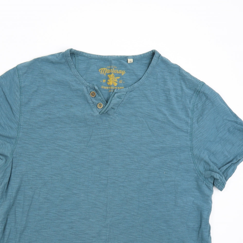 Mantaray Mens Green    T-Shirt Size M