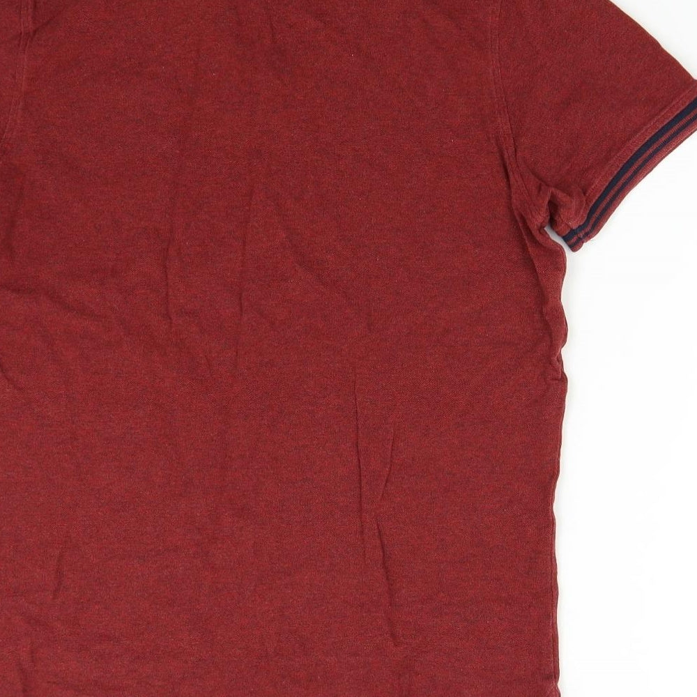Maine Mens Red    Polo Size M