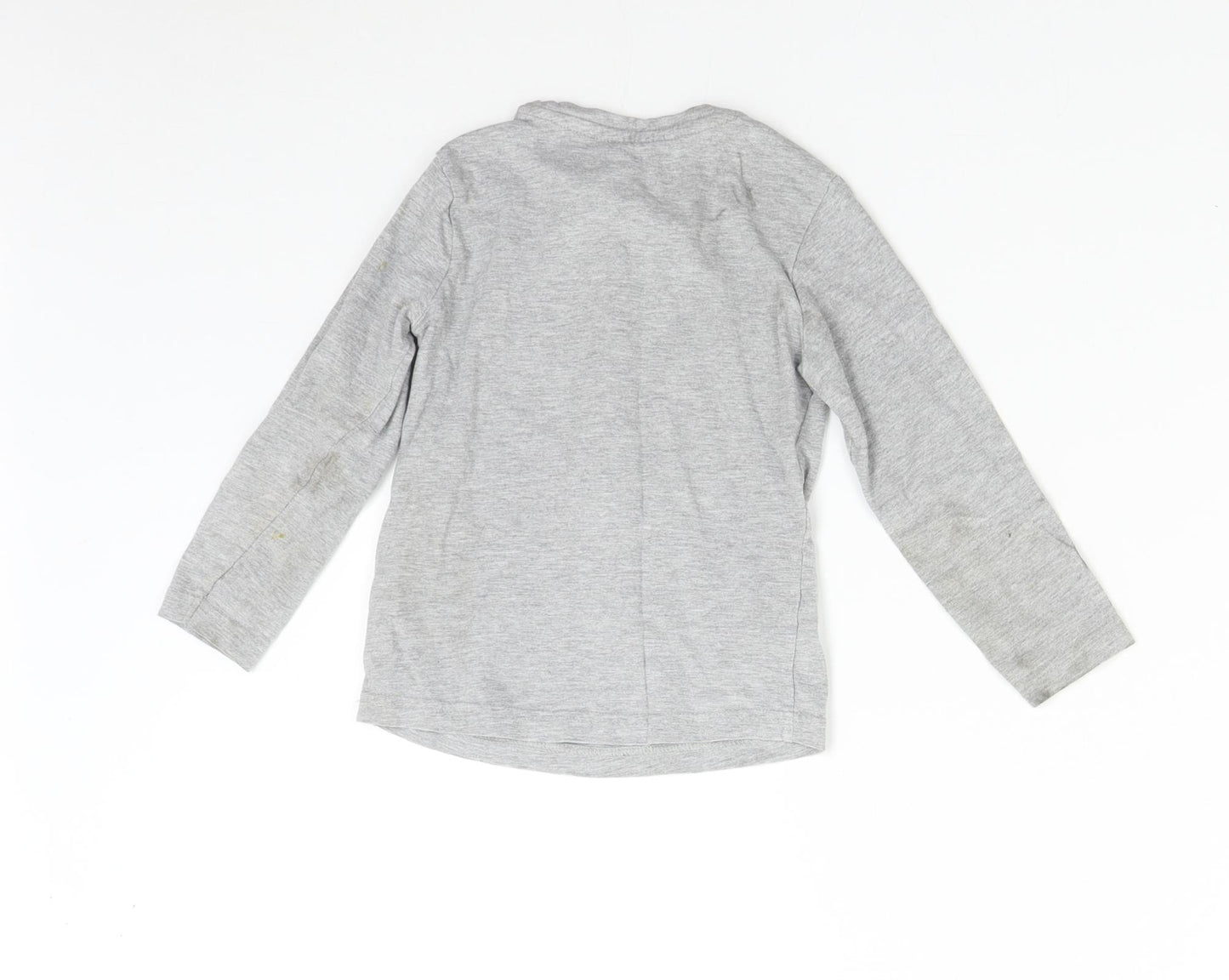 TU Baby Grey   Basic T-Shirt Size 3-6 Months  - Christmas Rudolph