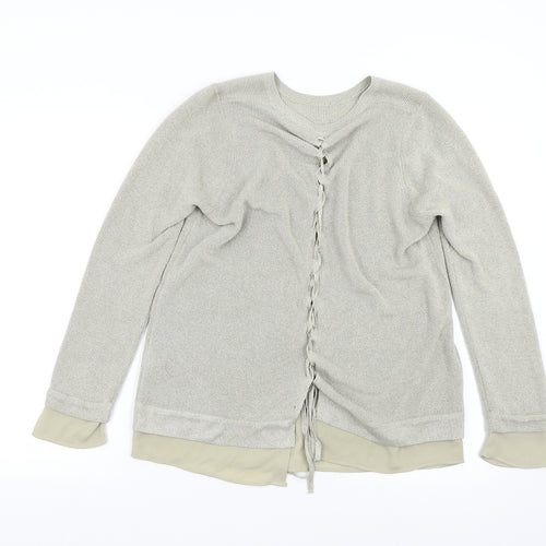 M&S Womens Gold   Pullover Jumper Size 12