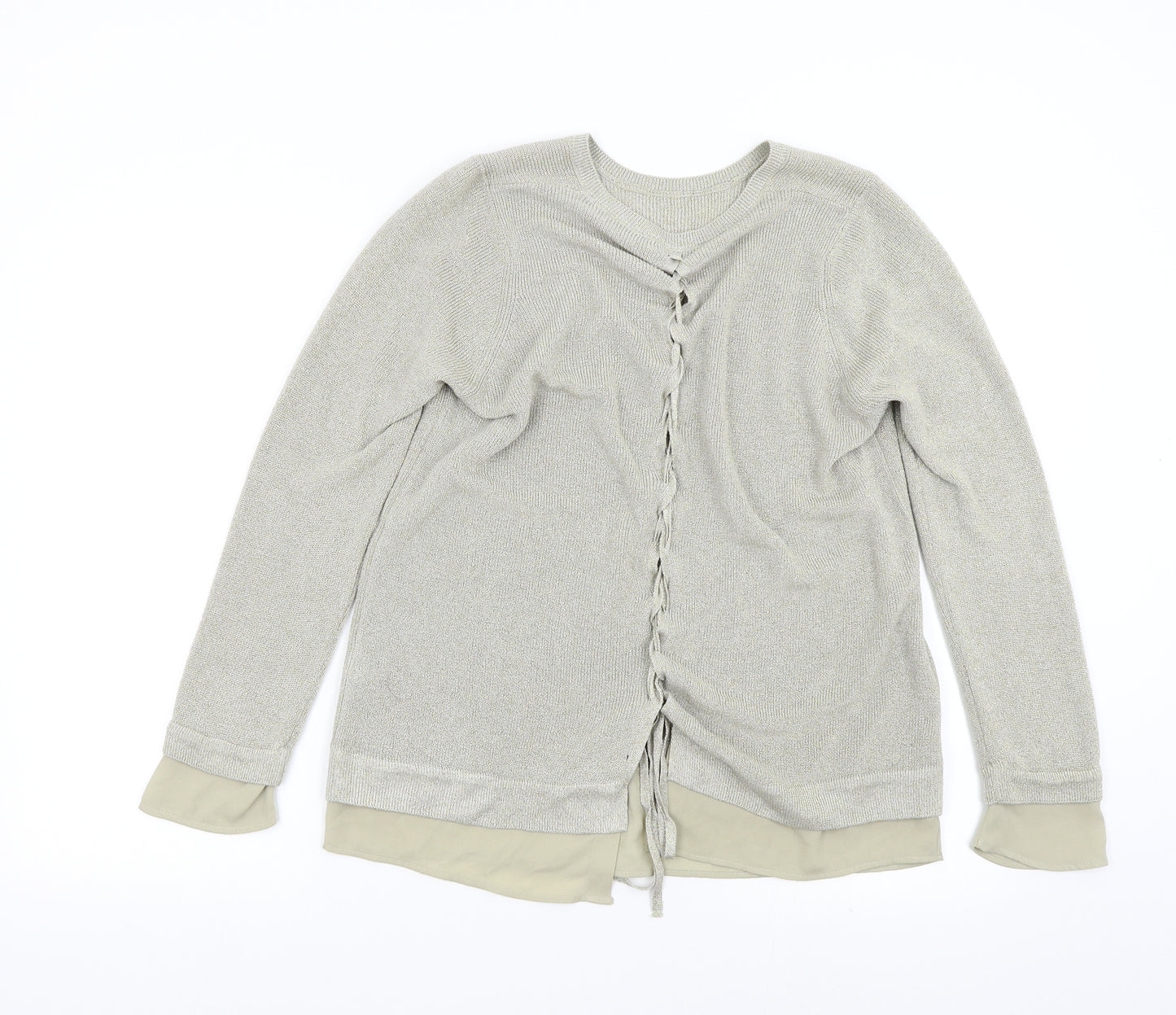 M&S Womens Gold   Pullover Jumper Size 12