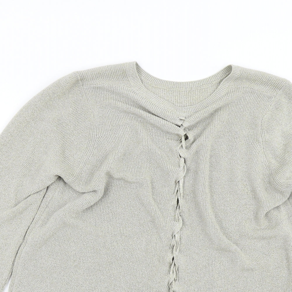 M&S Womens Gold   Pullover Jumper Size 12