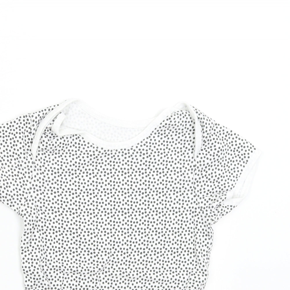 Primark Baby White Polka Dot  Babygrow One-Piece Size 24 Months
