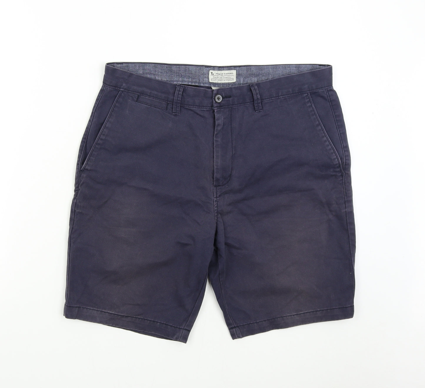 TU Mens Blue   Bermuda Shorts Size 34