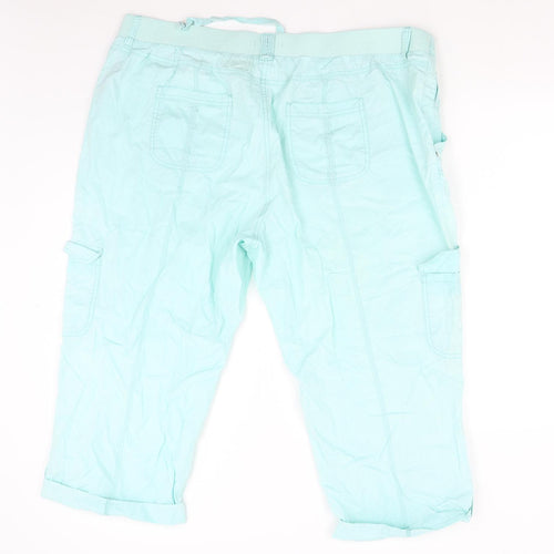 George Womens Green   Cargo Shorts Size 22