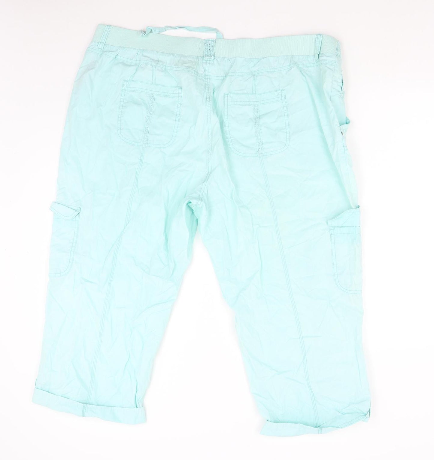 George Womens Green   Cargo Shorts Size 22