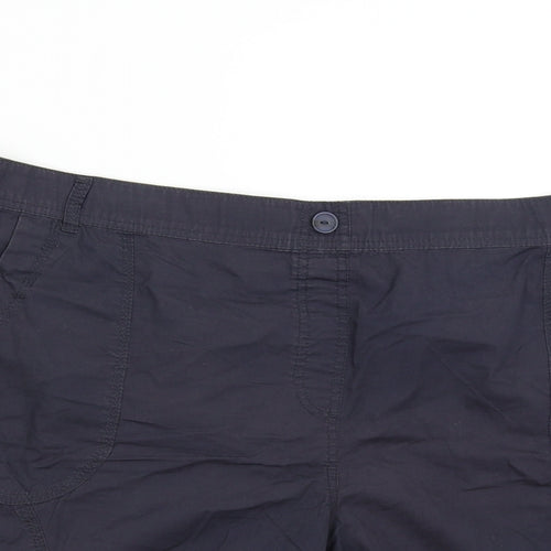 SM Casual Womens Blue   Sweat Shorts Size 24