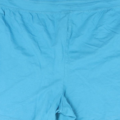 BM Collection Womens Blue   Sweat Shorts Size XL