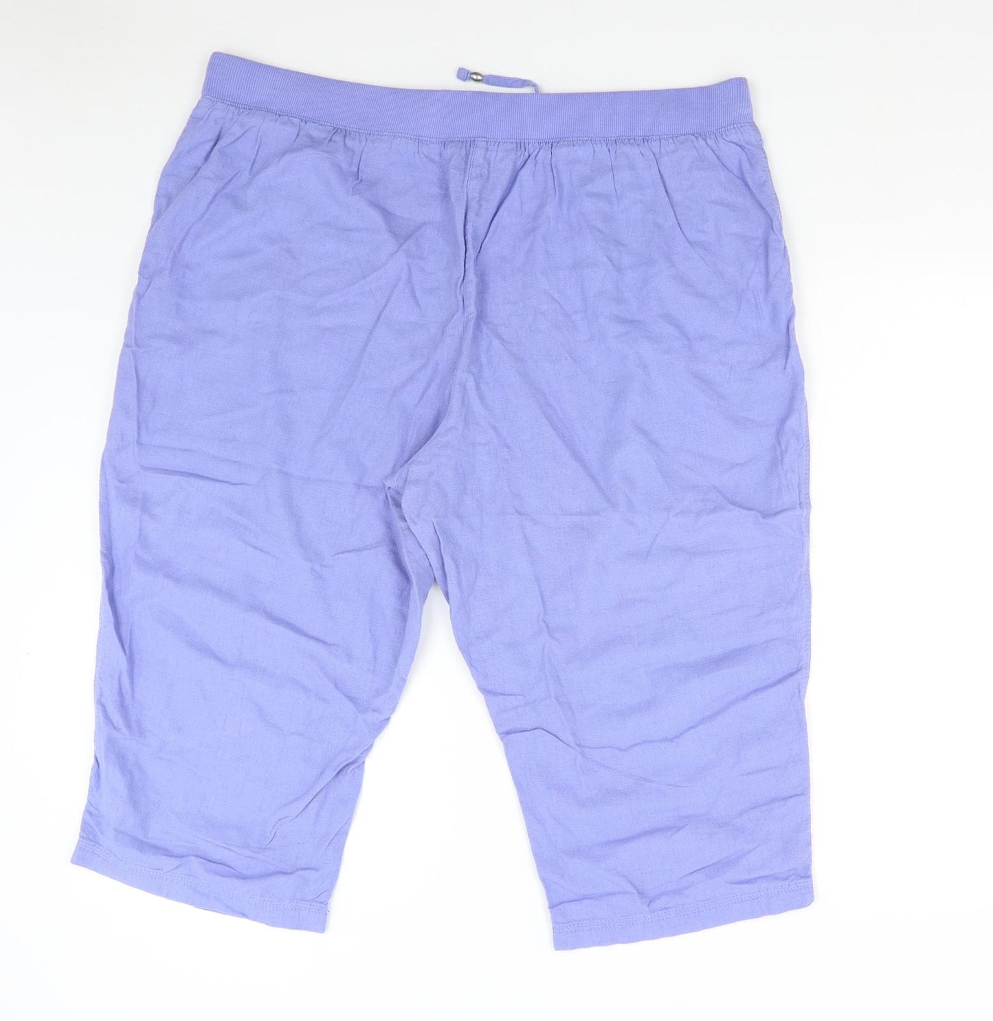 BM Casual Womens Purple   Bermuda Shorts Size 22