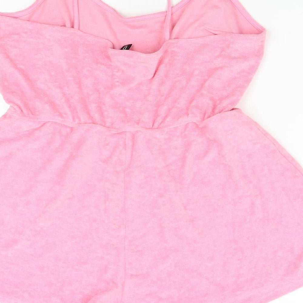 H&M Womens Pink   Playsuit One-Piece Size L
