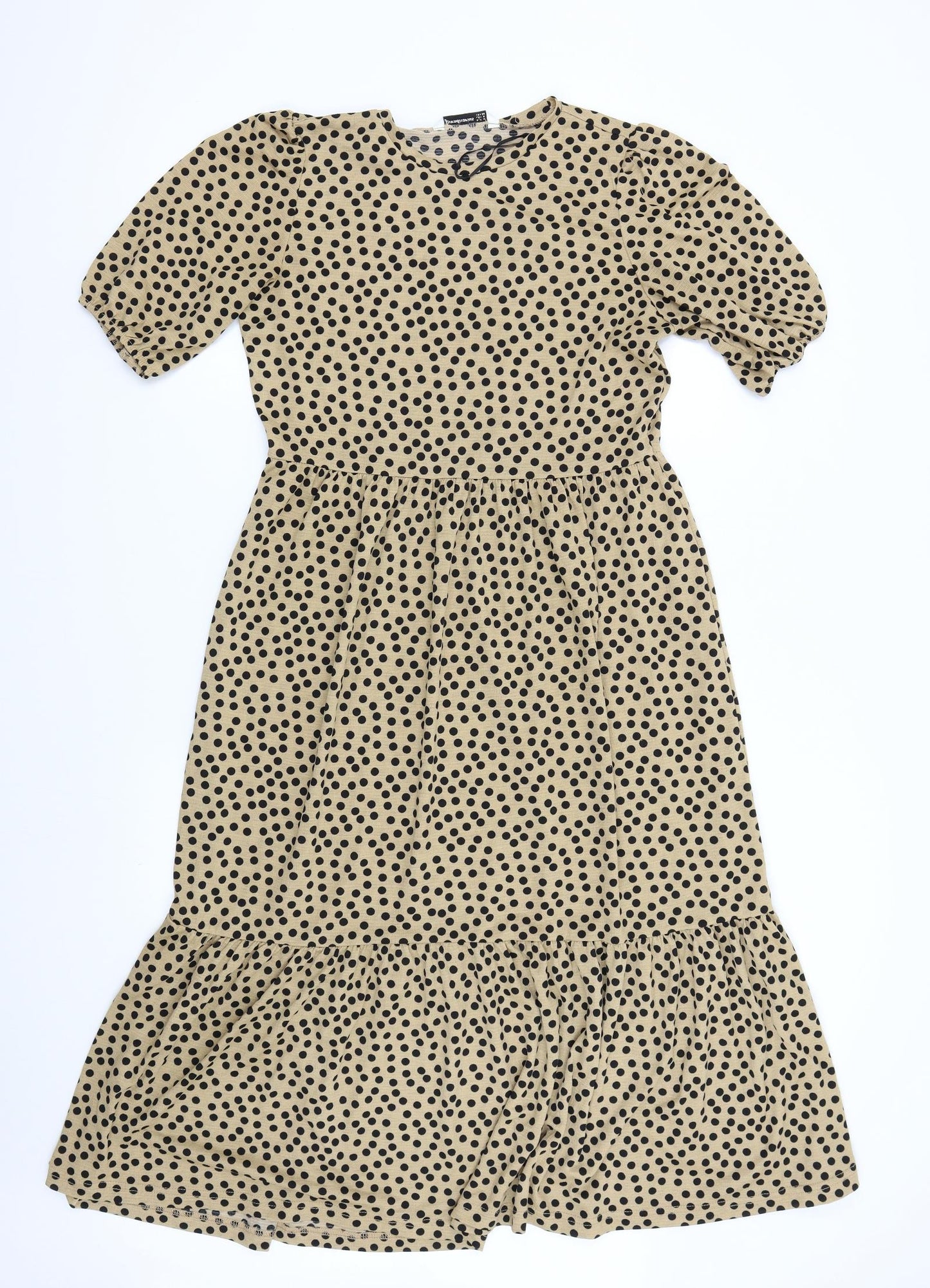 Stadivarius Womens Brown Polka Dot  Maxi  Size M