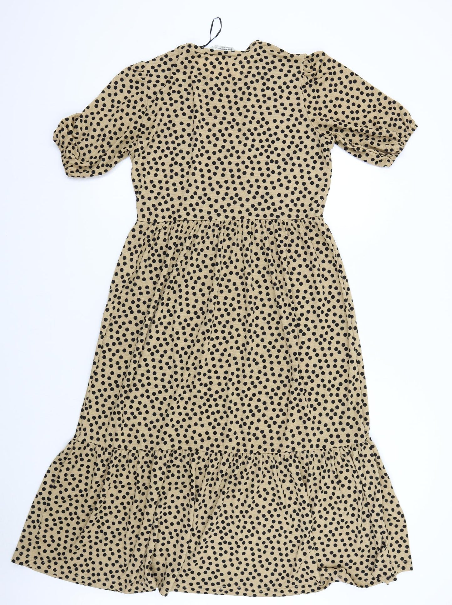 Stadivarius Womens Brown Polka Dot  Maxi  Size M