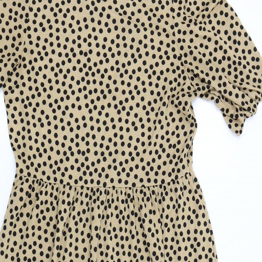 Stadivarius Womens Brown Polka Dot  Maxi  Size M