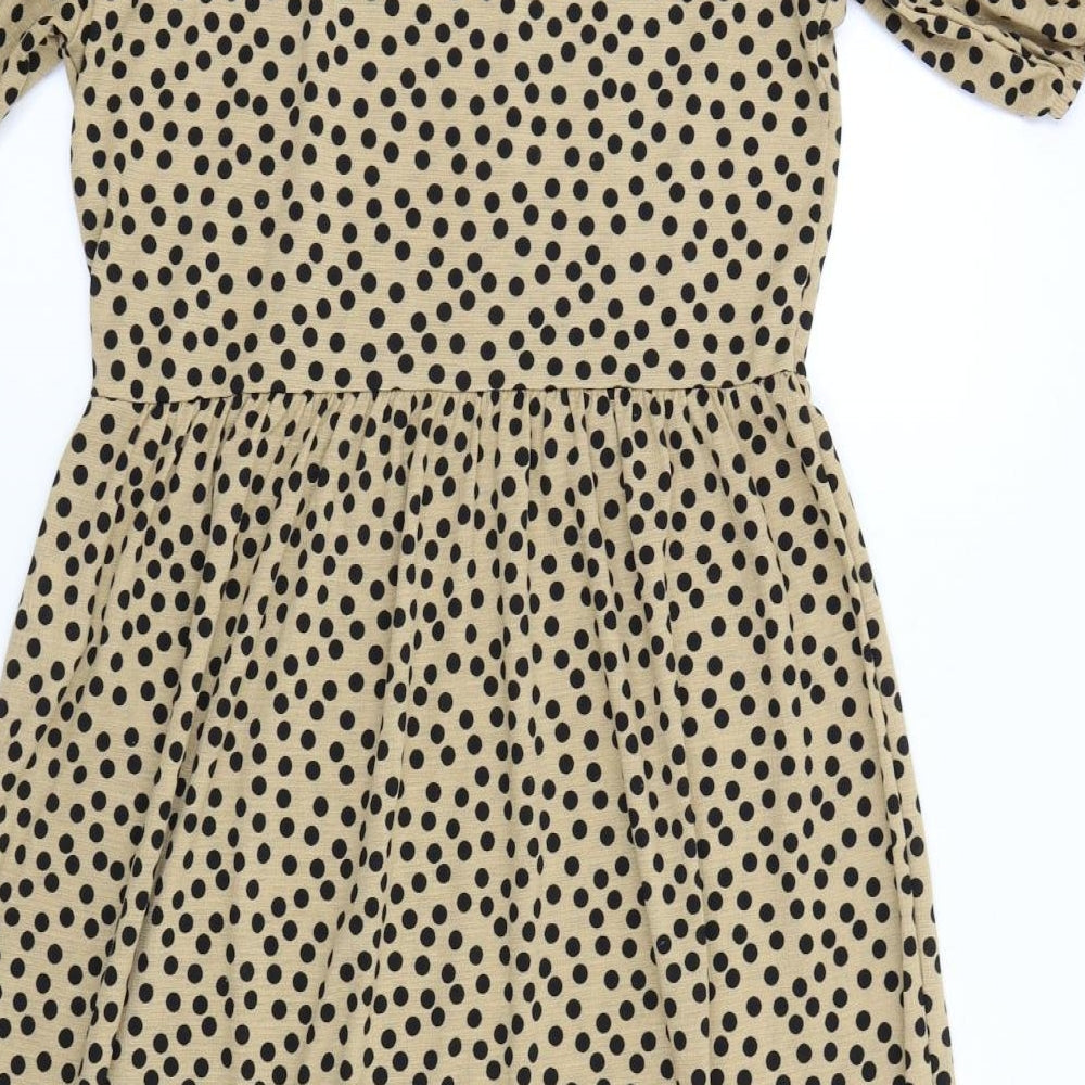 Stadivarius Womens Brown Polka Dot  Maxi  Size M