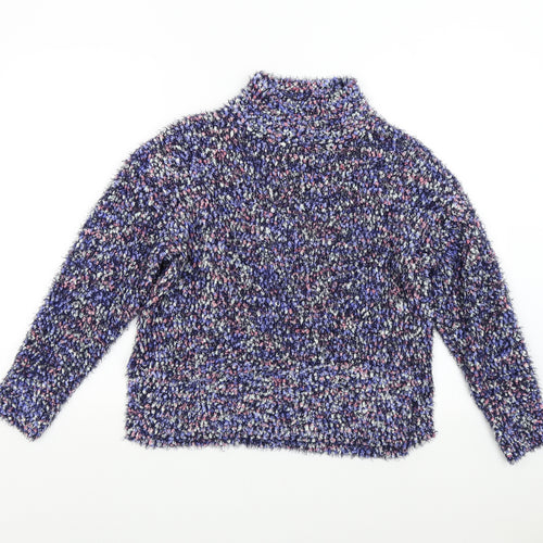 Nutmeg Womens Blue  Knit Pullover Jumper Size 8