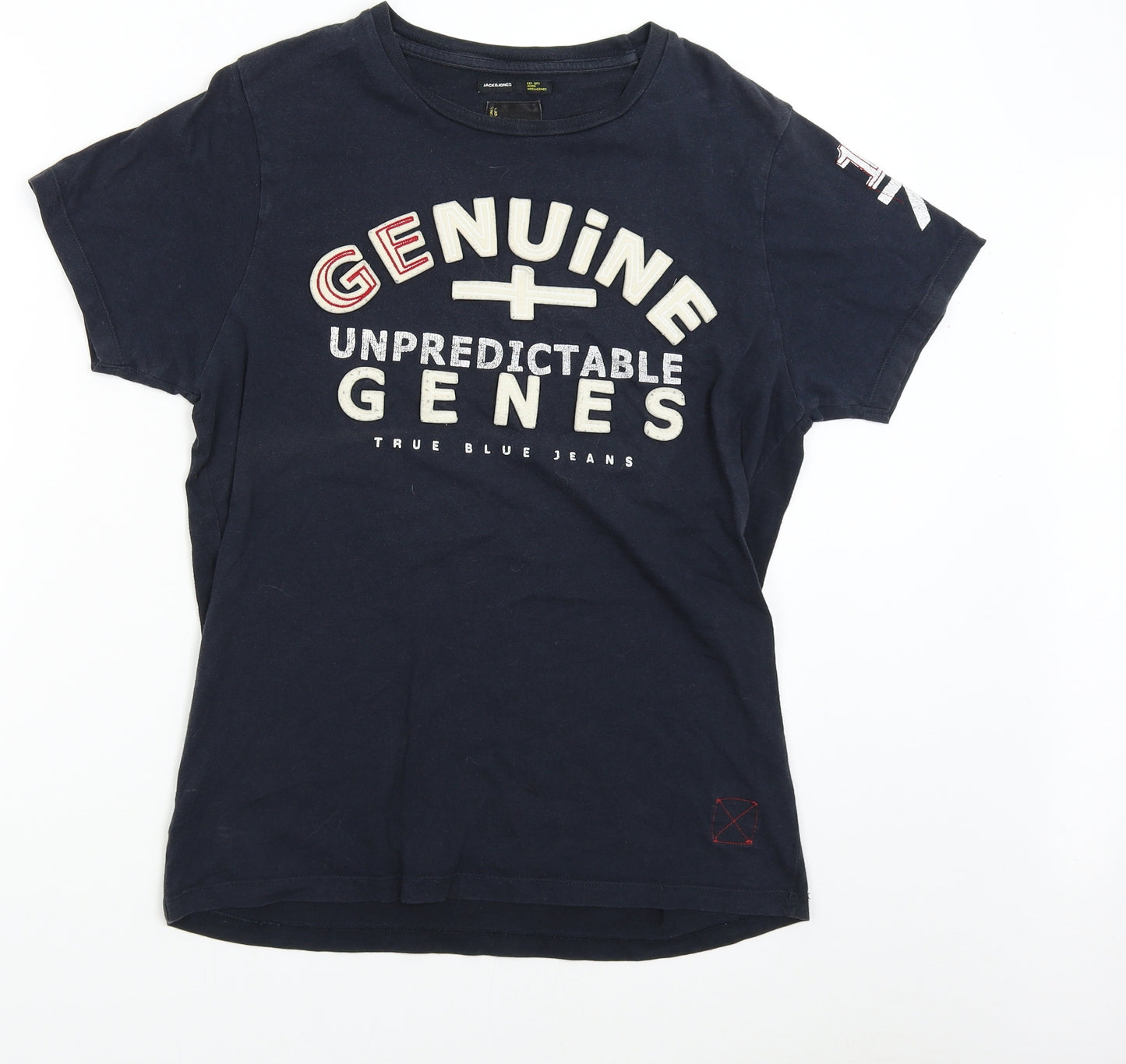 Jack Jones Mens Blue    T-Shirt Size M