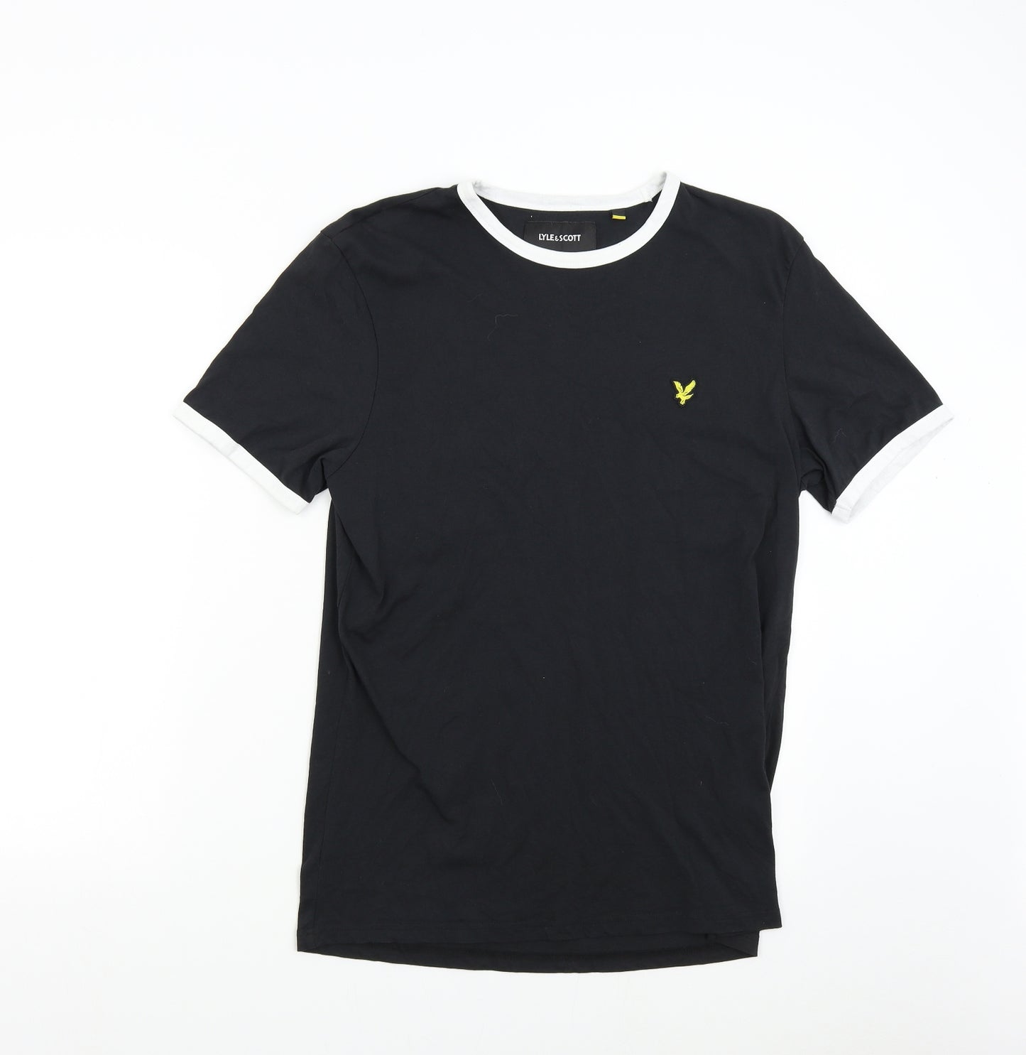 Lyle & Scott Mens Black    T-Shirt Size L