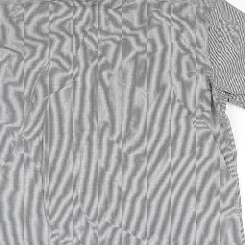 NEXT Mens Grey Check   Button-Up Size L