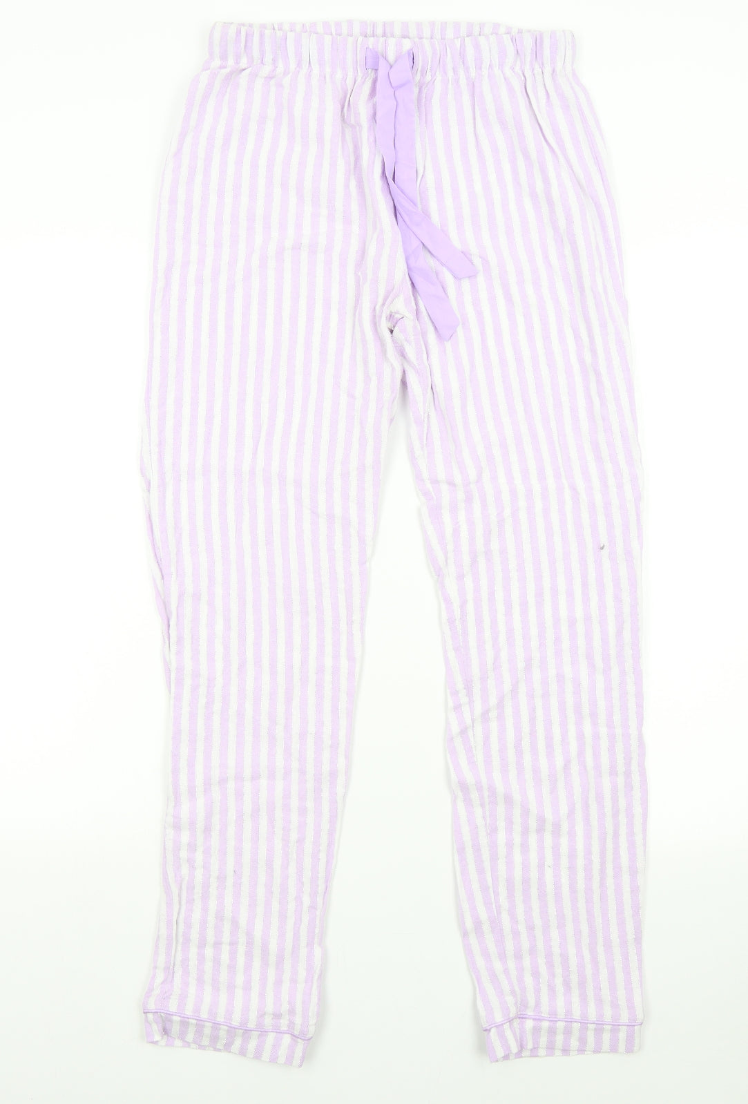 Boux Womens Purple Striped Flannel  Pyjama Pants Size 10